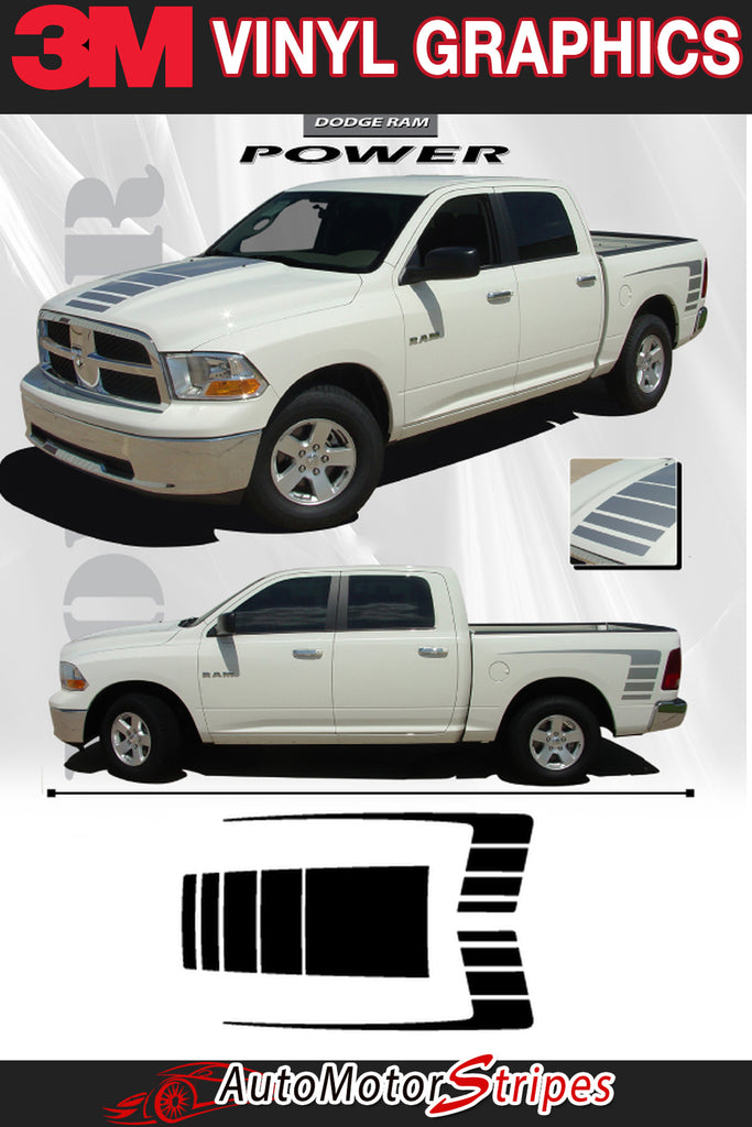 Dodge Ram Truck Vinyl Graphics | 2009-2018 Dodge Ram Stripes and Decals