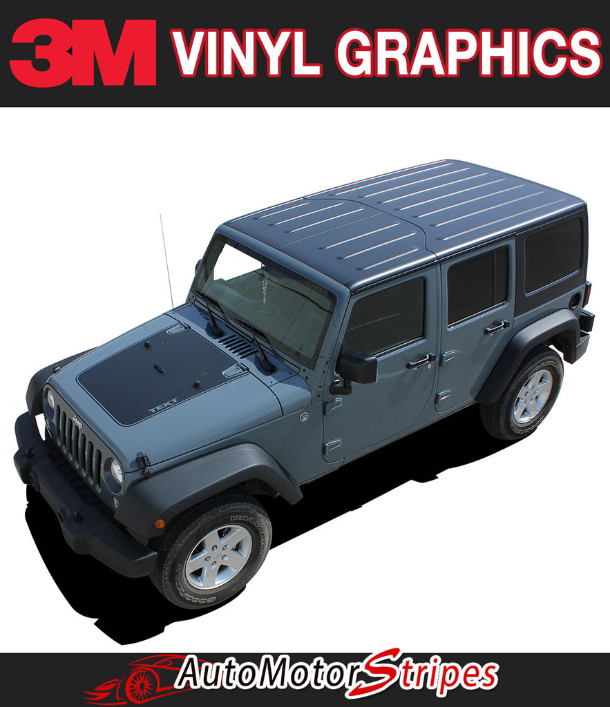 Jeep Wrangler OUTFITTER vinyl graphic and striping packages, brand new from AutoMotorStripes!
