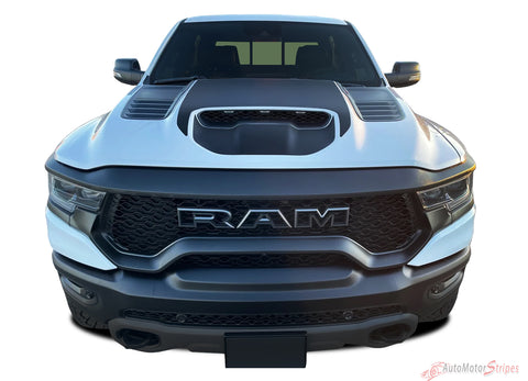 2021-2024 Dodge Ram TRX Rebel Hood Decals 1500 Stripes Truck Vinyl Graphic 3M Stripe Package
