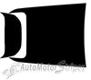 View of 2021-2024 Dodge Ram TRX Rebel Hood Decals 1500 Stripes Truck Vinyl Graphic 3M Stripe Package