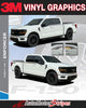 Detailed view of 2021-2025 Ford F-150 FP700 Side Door Stripes Vinyl Body Decals 3M Graphics - ENFORCER BRONZE