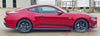 View of 2024-2025 Ford Mustang Side Door Lower Rocker Panel Stripes RACEWAY Body Decals 3M Vinyl Graphics