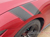 2024 Ford Mustang Hood to Fender Stripes PONY DOUBLE BAR Hood Decals Vinyl Graphics 3M