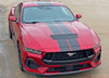 View of 2024-2025 Ford Mustang GT Racing Stripes Hood PERFORMANCE RALLY Vinyl Graphics 3M Decals