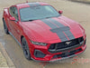 View of 2024-2025 Ford Mustang GT Racing Stripes Hood PERFORMANCE RALLY Vinyl Graphics 3M Decals