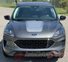 Detailed view of 2021-2025 Ford Escape EVADE Center Hood Accent Vinyl Graphic 3M Stripes Decal