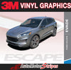 Detailed view of 2021-2025 Ford Escape EVADE SIDES Stripes Lower Door Body Accent 3M Decals Vinyl Graphic