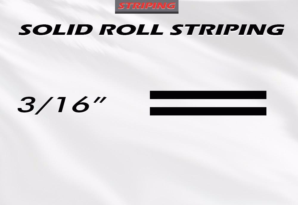 3/16" x 150ft Pin Stripe Roll Accent Pinstriping | Solid Single Color | Professional Automotive Grade Vinyl