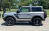 Ford Bronco Full Size HORSESHOE Side Body Stripes Upper Door Accent Decals Vinyl Graphics Kits