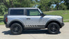 Ford Bronco Full Size ROCKERS Side Body Stripes Upper Door Accent Decals Vinyl Graphics Kits 3M