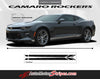 Detailed view of 2016-2028 Chevy Camaro Tread Rockers Lower Rocker Panel Door Striping 3M Stripes Kit