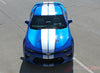 Detailed view of 2016-2018 Chevy Camaro Turbo Rally Bumper to Bumper 3M Racing Stripes Package