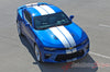 Detailed view of 2016-2018 Chevy Camaro Turbo Rally Bumper to Bumper 3M Racing Stripes Package