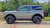 Detailed view of 2021-2025 Ford Bronco Full Size WANDERER Side Body Stripes Upper Door Accent Decals Vinyl Graphics Kits 3M