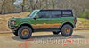 Detailed view of 2021-2025 Ford Bronco Full Size WANDERER Side Body Stripes Upper Door Accent Decals Vinyl Graphics Kits 3M