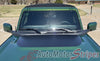Detailed view of 2021-2025 Ford Bronco Full Size BRONCO HOOD Stripes Accent Decals Vinyl Graphics Kits 3M