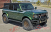 Detailed view of 2021-2025 Ford Bronco Full Size CINCH Side Body Stripes Upper Door Accent Decals Vinyl Graphics Kits 3M
