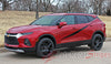 Front Driver Side View of 2019 2020 2021 2022 2023 2024 Chevy Blazer FLASHPOINT Side Body Stripes Door Decals 3M Vinyl Graphics Kit