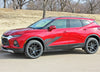 Detailed view of 2015-2025  Chevy Blazer SIDEKICK Stripes Side Door Decals Body Stripe 3M Vinyl Graphics Kit
