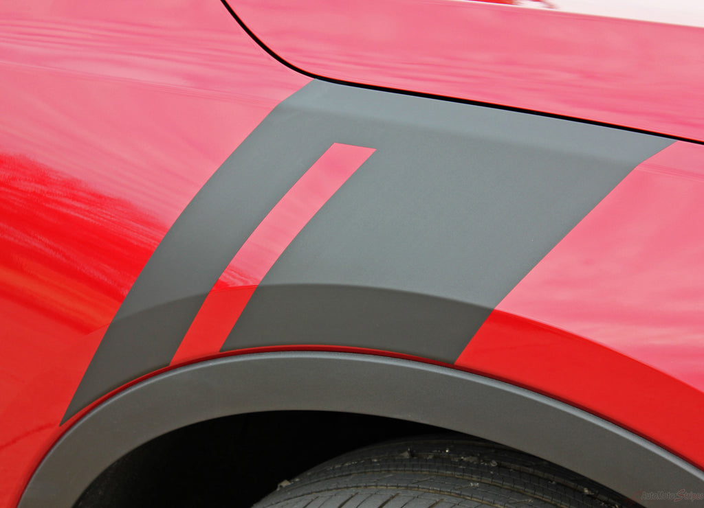 TORCH 2019-2024 Chevy Blazer Fender Stripes Side Hood Decals Stripe 3M Vinyl Graphics Kit