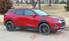 Passenger Side View of Chevy Blazer TORCH Fender Stripes Side Hood Decals Stripe 3M Vinyl Graphics Kit