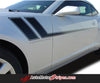 2010-2013 and 2014-2015 Chevy Camaro Track Side Hockey Stick 3M Vinyl Striping Decals - Close Up Side View