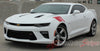 2016 2017 2018 Chevy Camaro Hashmarks Hood to Fender Factory OEM Style Double Bar Accent Vinyl Stripes Decal Graphic Kit 