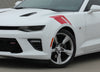 Detailed view of 2016-2028 Chevy Camaro Hashmarks Hood to Fender Factory OEM Style Double Bar Accent Vinyl Stripes Decal Graphic Kit