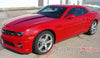 2010-2013 and 2014-2015 Chevy Camaro Hood Spears Vinyl Decal Graphics - Wide View