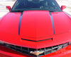 2010-2013 and 2014-2015 Chevy Camaro Hood Spears Vinyl Decal Graphics - Close Up View