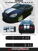 2005-2010 Chevy Cobalt Rally Racing Stripes Kit - Hood, Roof, Trunk, Spoiler Vinyl Graphics 3M Decals
