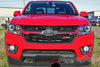 Detailed view of 2015-2022 Chevy Colorado CRESTONE Grill Accent Vinyl Graphics 3M Stripes Kit