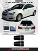 2008-2014 Chevy Cruze Cruzin Rally Racing Stripes Hood and Trunk Vinyl Graphics 3M Kit