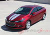 2016 2017 2018 2019 Chevy Cruze Drift Rally Hood Racing Stripes Decals Vinyl Graphics 3M Kit