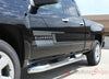 2014-2017 Chevy Silverado Shadow Lower Truck Door Vinyl Graphics - Lower Driver Side View Charcoal Metallic on Black Paint