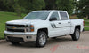 2000-2017 Chevy Silverado Track XL Truck Side Door Hockey Vinyl Graphics 3M Stripes Kit