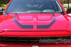 2016-2017 Chevy Silverado Flow Special Edition Rally Style Truck Hood Racing Stripes Side Door Vinyl Graphics Package - Front Hood Close View