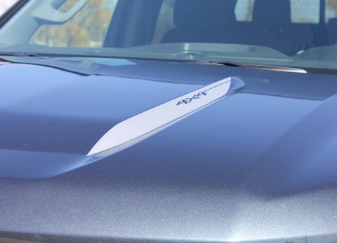 Detailed view of 2019-2025  Chevy Silverado Hood Spear Stripes Hood Spike Decals 1500 HOOD SPIKES 3M Vinyl Graphics Kit