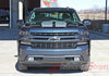 Detailed view of 2019-2025  Chevy Silverado Hood Stripes Hood and Tailgate Decal BOW RALLY Stripes 3M Vinyl Graphics Kit