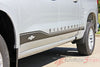Detailed view of 2019-2025  Chevy Silverado Stripes ROCKER ONE Decals Lower Door Rocker Panel 3M Vinyl Graphics Kit