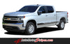 Detailed view of 2019-2025  Chevy Silverado Stripes ROCKER ONE Decals Lower Door Rocker Panel 3M Vinyl Graphics Kit
