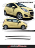 2013-2016 Chevy Spark Over Upper Door Accent Striping Door Vinyl Graphics 3M Stripes Kit