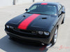 2011-2014 Dodge Challenger Finish Line Mopar Factory Style Redline Rallye Center Racing Vinyl Graphics - Front View