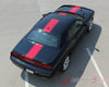 2011-2014 Dodge Challenger Finish Line Mopar Factory Style Redline Rallye Center Racing Vinyl Graphics - Top Down Rear View