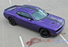 Detailed view of 2015-2023 2023 Dodge Challenger Finish Line Mopar Factory Style Redline Rallye Center Racing Vinyl Graphics