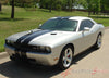 2008-2014 Dodge Challenger Rally Stripes Mopar Factory Rallye Style 10 inch Racing Vinyl Graphics - Front Driver Side View