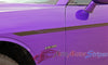 2008-2021 2022 2023 Dodge Challenger Roadline Side Stripe Side Door Panel Body Line Vinyl Graphics Stripe Package - Side Driver Close Up View