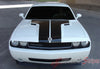 2008-2014 Dodge Challenger Split Hood Mopar Factory Style Vinyl Graphics - Hood View