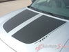2006-2010 Dodge Charger Chargin 1 Hood Rear Quarter H/O High Output Vinyl Graphics Stripes 3M Decals Package- Front Hood View Black Stripes on Silver