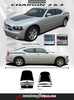 2006-2010 Dodge Charger Chargin 2 Hood Rear Quarter Trunk Blackout Vinyl Stripes 3M Decals Kit